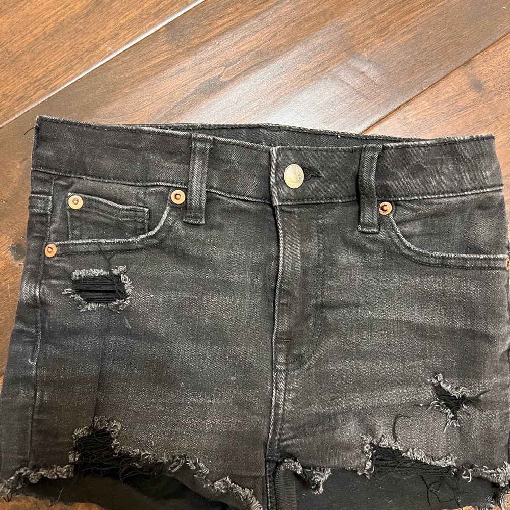 Black American eagle Jean shorts